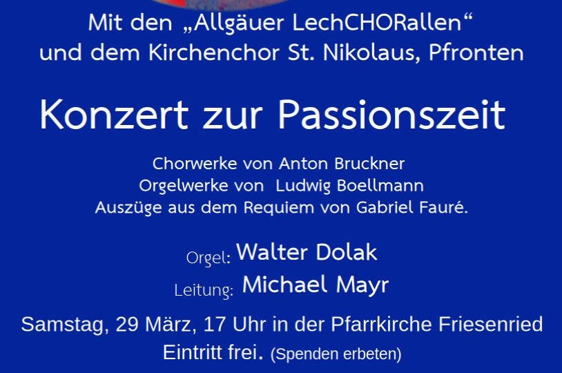 Konzert zur Passionszeit