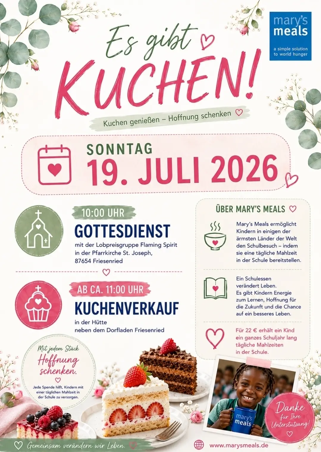 Kuchenverkauf
